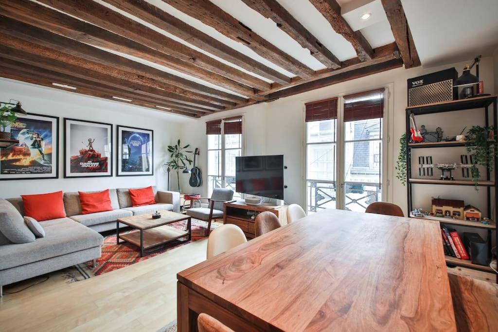 Typical Parisian Duplex#4Pers#Le Marais Apartment Luaran gambar